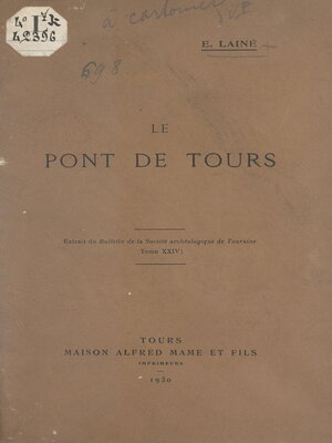 cover image of Le pont de Tours
